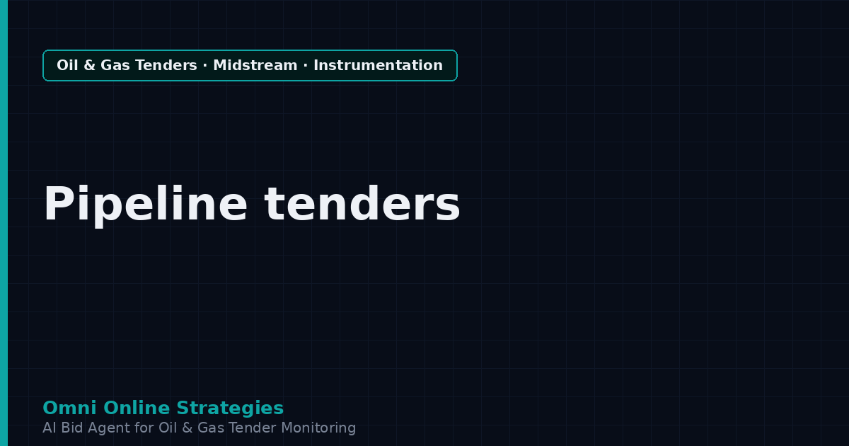 AI Agent That Finds Midstream Tenders for Pipeline Instrumentation Makers