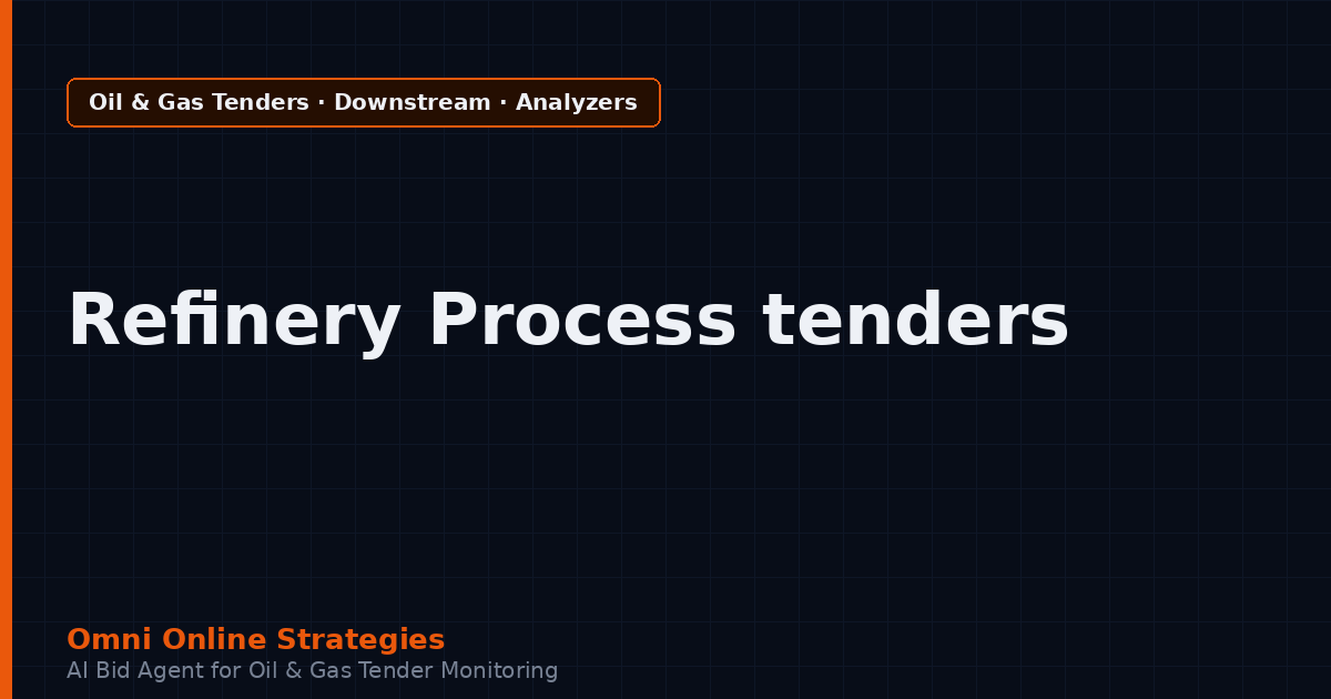 AI Agent That Finds Oil and Gas Tenders for Refinery Process Analyzer Makers