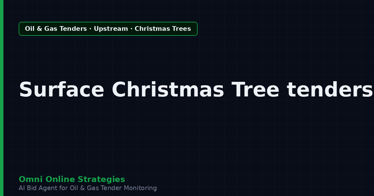 AI Agent That Finds Oil and Gas Tenders for Surface Christmas Tree Makers