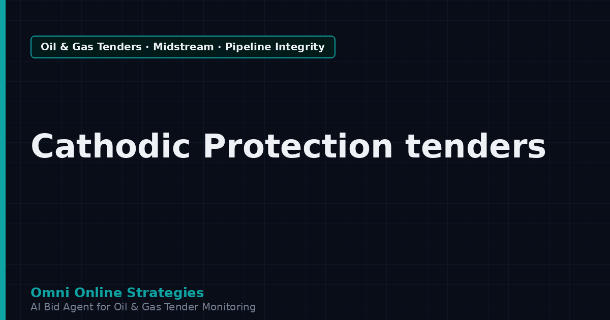 AI Agent That Finds Pipeline Tenders for Cathodic Protection Makers
