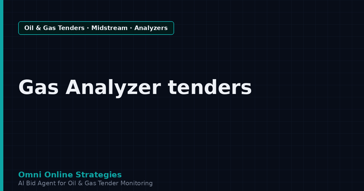 AI Agent That Finds Pipeline Tenders for Gas Analyzer and Chromatograph Makers