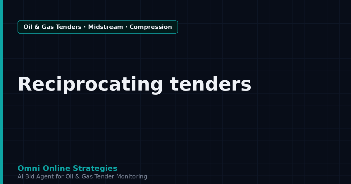 AI Agent That Finds Pipeline Tenders for Reciprocating Compressor Makers
