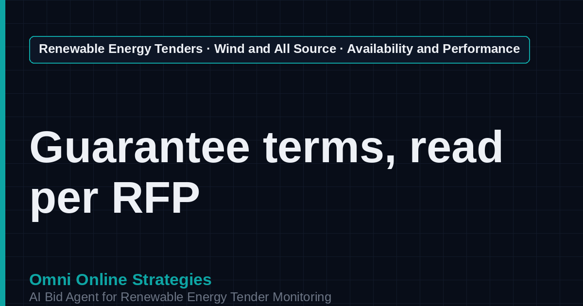 AI Agent That Finds Wind Availability and Performance Tenders for Wind Developers