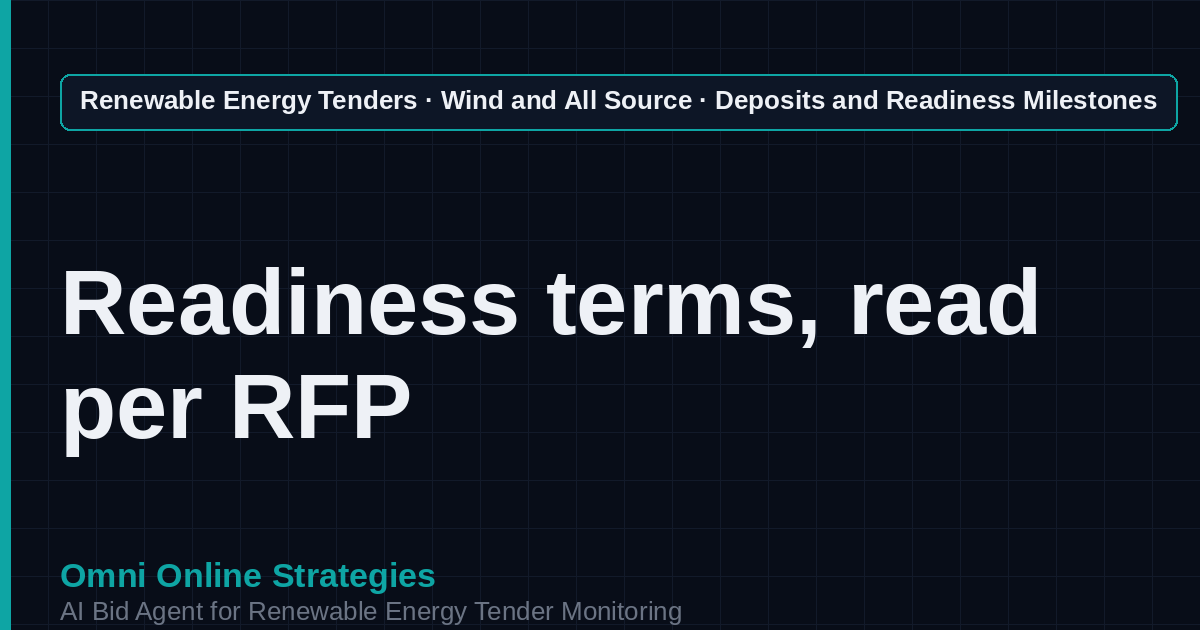 AI Agent That Finds Wind Interconnection Deposit Tenders for Wind Developers