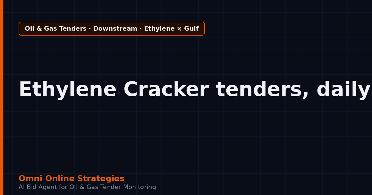 AI Agent That Surfaces Ethylene Cracker Equipment Tenders from Gulf Petrochemical Producers