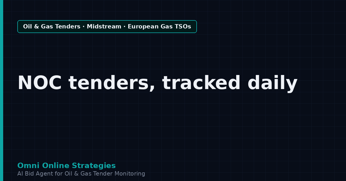 AI Agent That Tracks How European Gas Transmission Operators Publish Equipment Tenders on TED