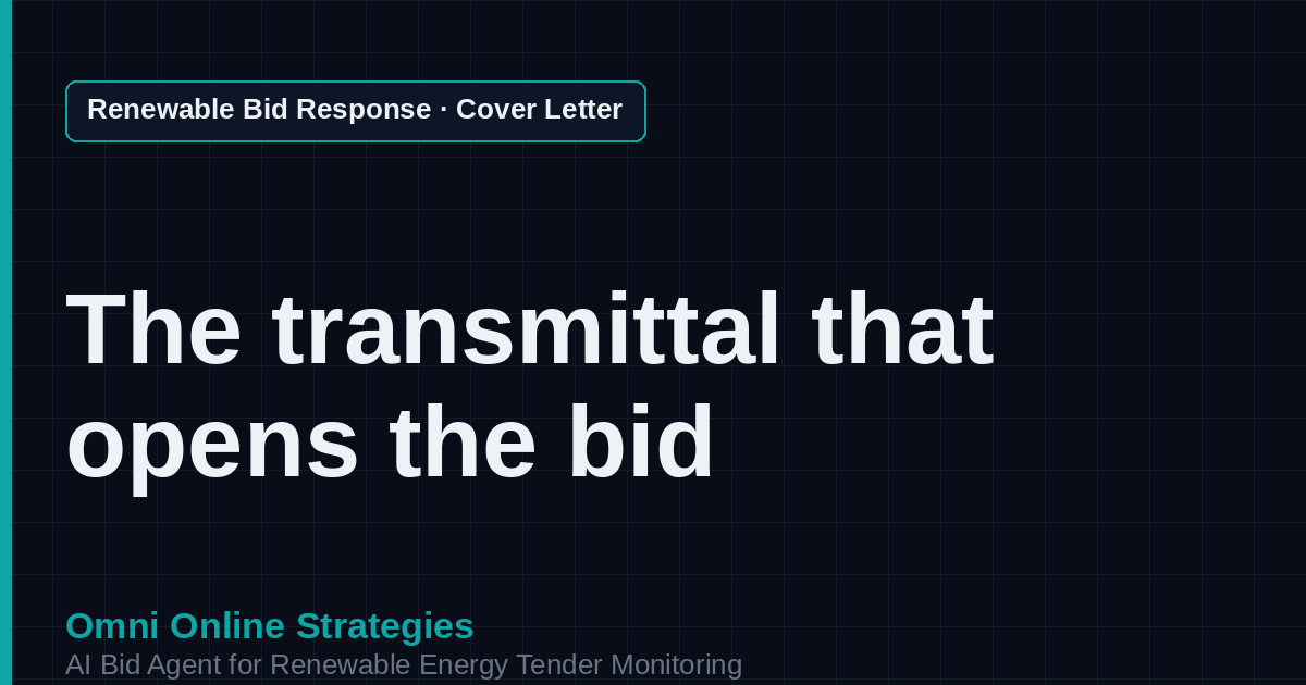 AI Agent That Writes the Cover Letter for Solar Developers