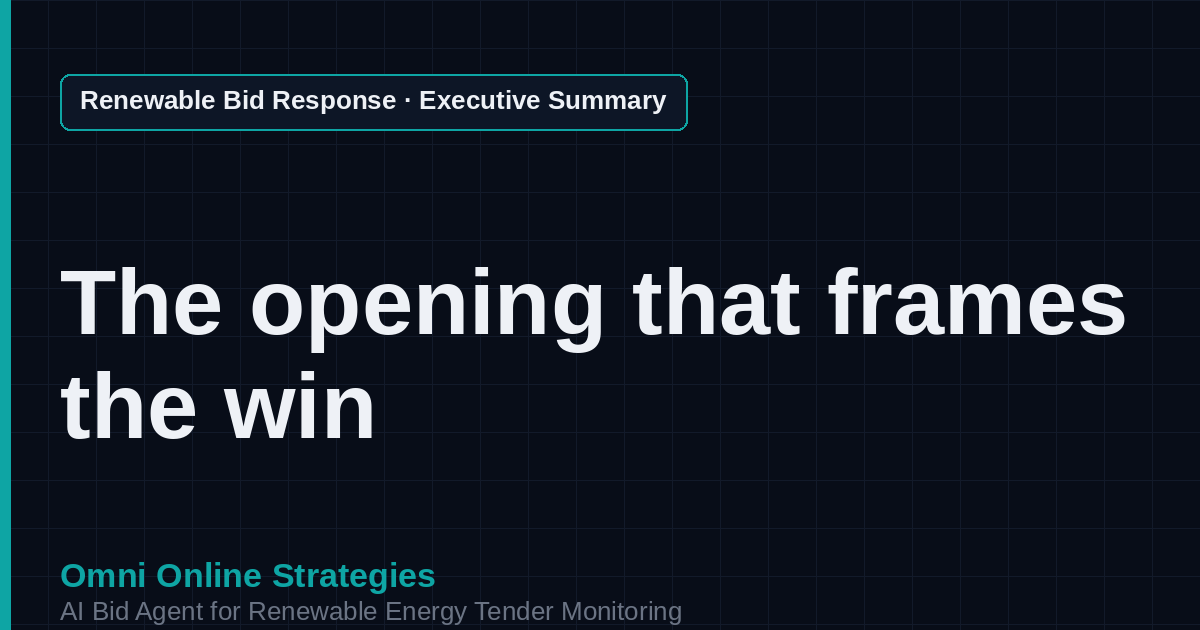 AI Agent That Writes the Executive Summary for Solar Developers