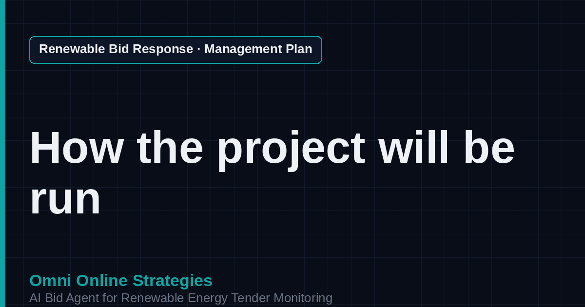 AI Agent That Writes the Management Plan for Solar Developers