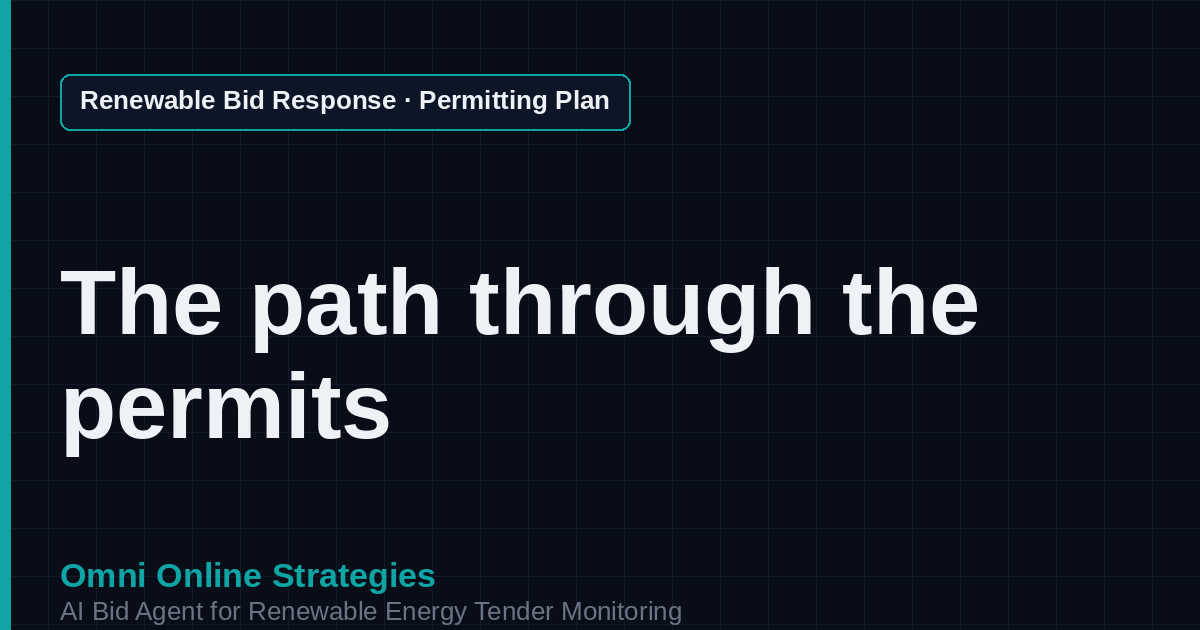 AI Agent That Writes the Permitting Plan for Solar Developers