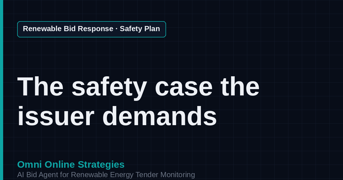 AI Agent That Writes the Safety Plan for Solar EPC Contractors