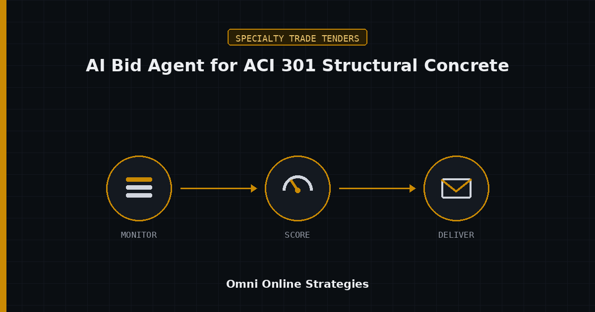 AI Bid Agent That Reads ACI 301 Specifications in Structural Concrete Bids