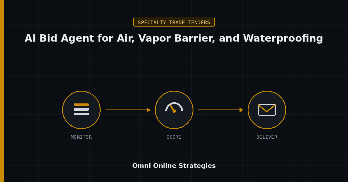 AI Bid Agent for Air and Vapor Barrier and Waterproofing Packages Under Division 07