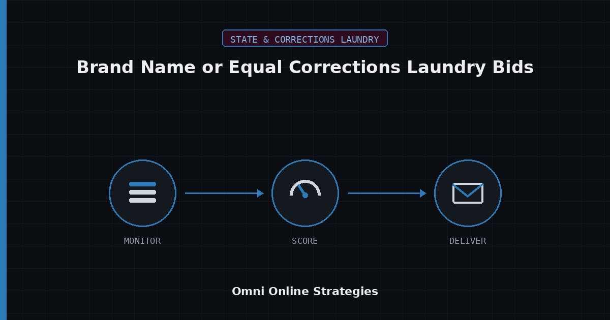 AI Bid Agent for Brand Name or Equal Corrections Laundry Bids