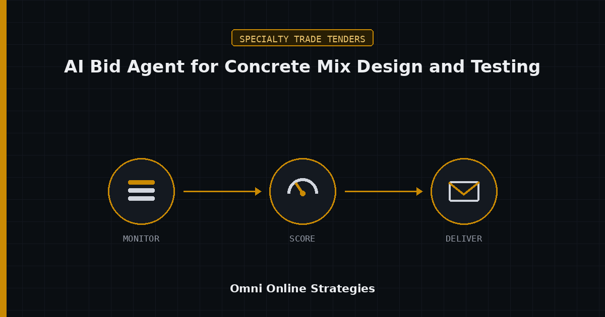 AI Bid Agent That Flags Concrete Mix Design and Testing Requirements in Bid Packages