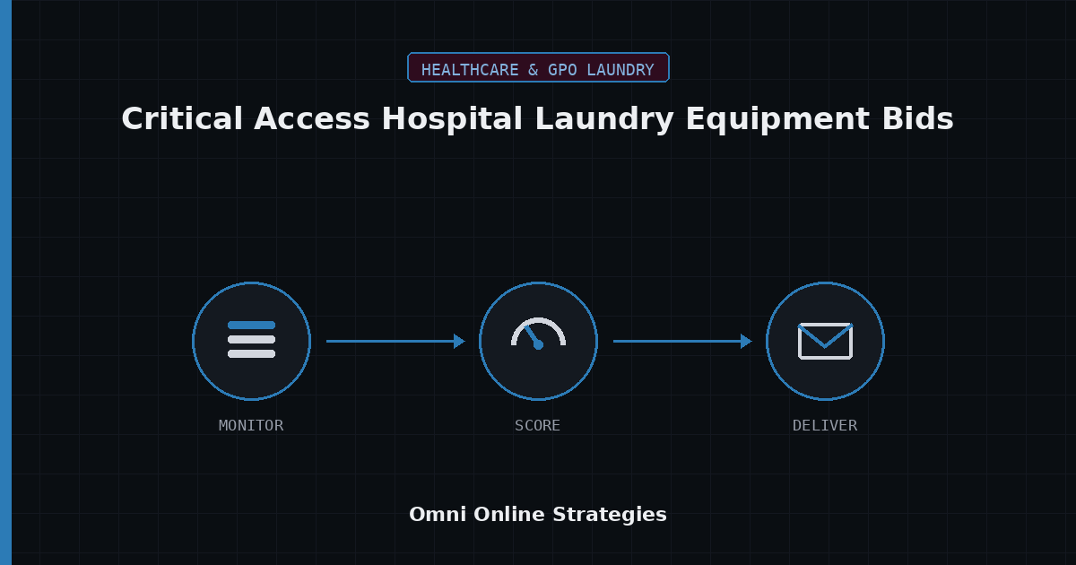 AI Bid Agent for Critical Access Hospital Laundry Equipment Bids