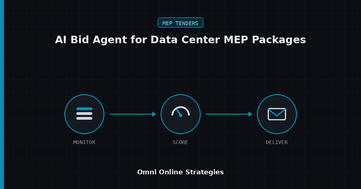 AI Bid Agent for Data Center MEP Packages, Built for Electrical and Mechanical Subcontractors