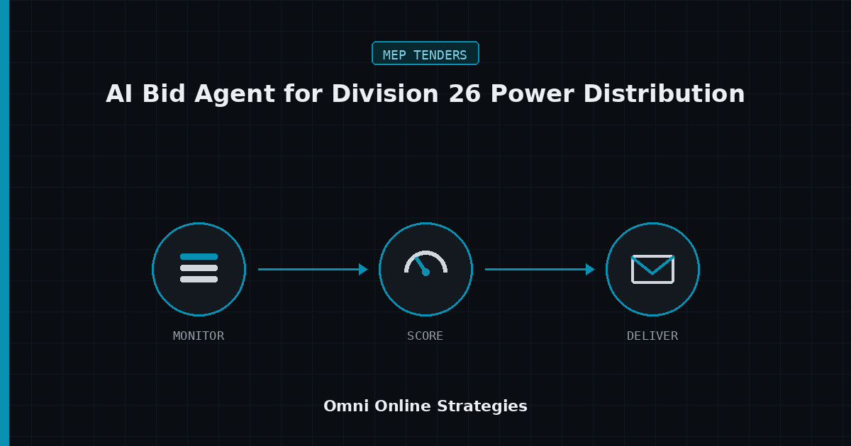 AI Bid Agent That Reads Division 26 Power Distribution Specs for Electrical Subcontractors