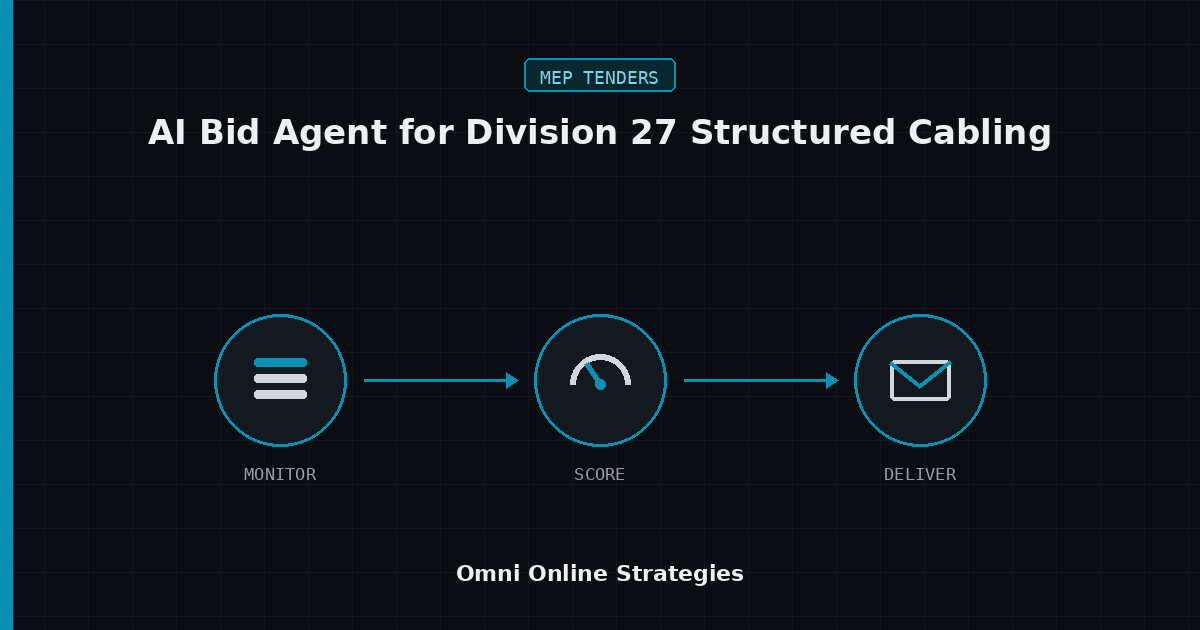AI Bid Agent That Reads Division 27 Structured Cabling Specs for Low Voltage Subcontractors