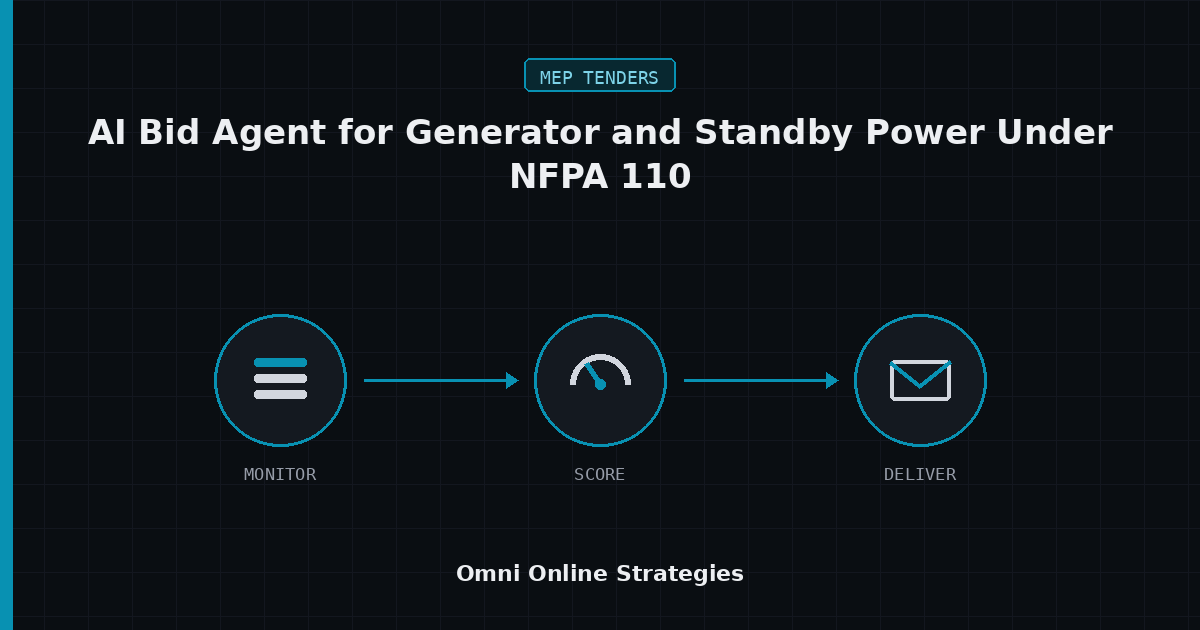 AI Bid Agent for Generator and Standby Power Scopes Under NFPA 110