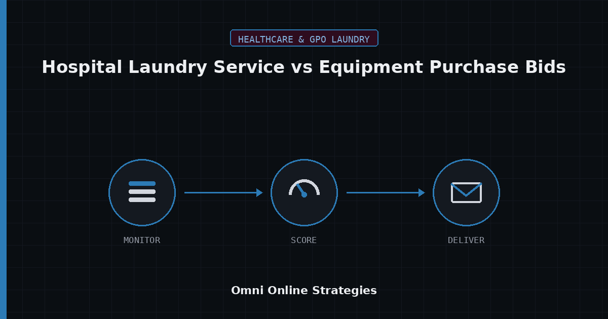 AI Bid Agent for Hospital Laundry Service vs Equipment Purchase Bids