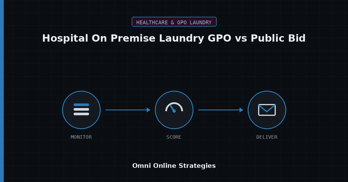AI Bid Agent for Hospital On Premise Laundry GPO vs Public Bid