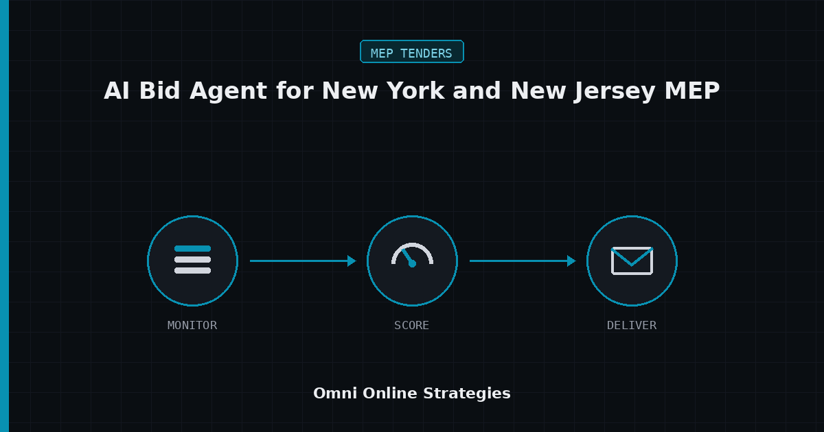 AI Bid Agent for New York and New Jersey MEP Public Work