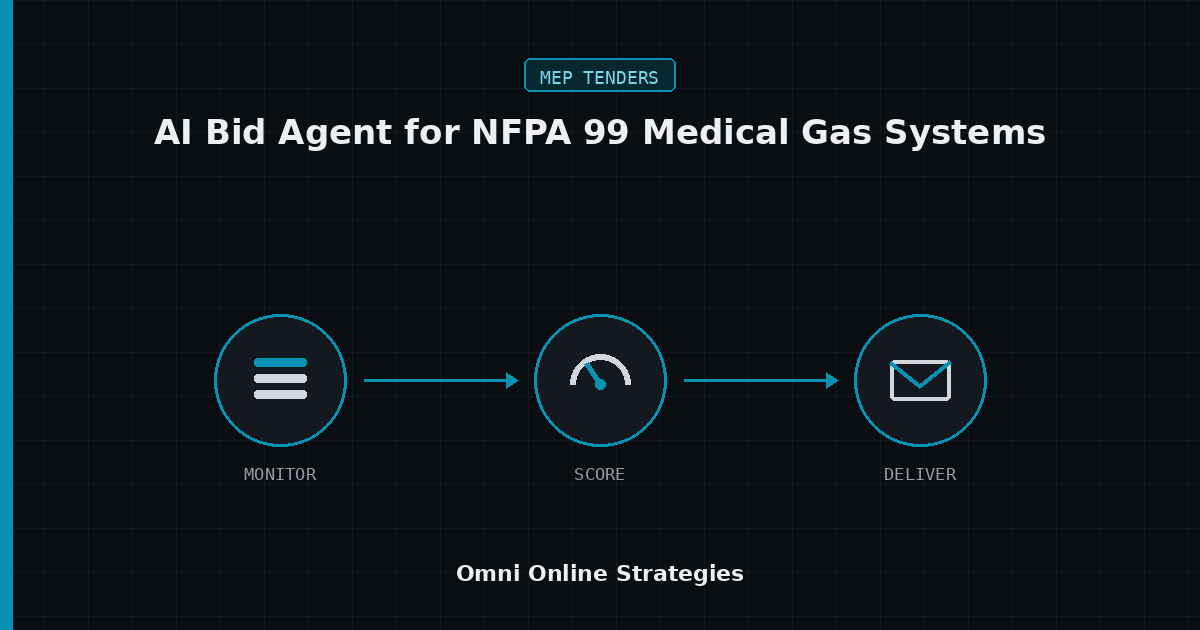 AI Bid Agent for NFPA 99 Medical Gas Systems in Healthcare MEP Bids
