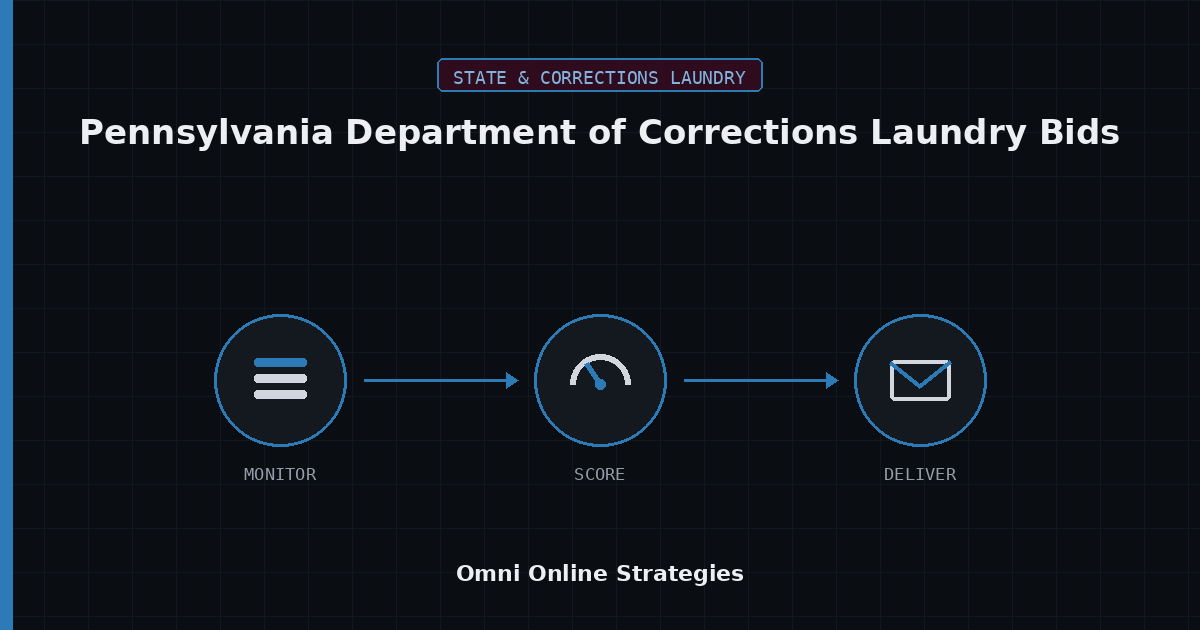 AI Bid Agent for Pennsylvania Department of Corrections Laundry Bids