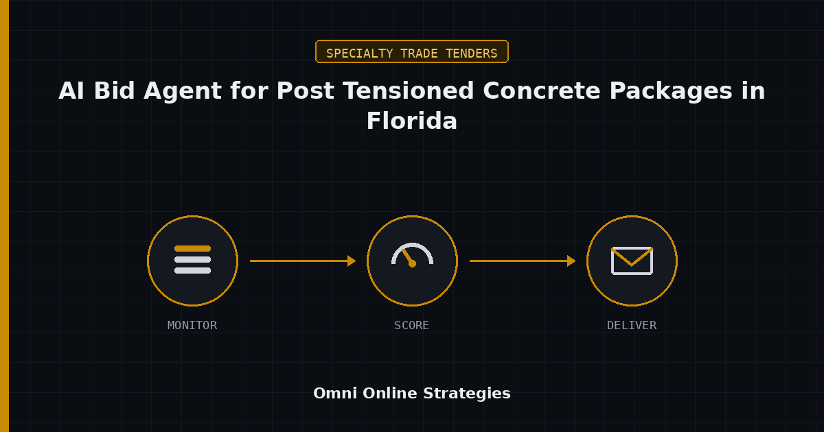 AI Bid Agent for Post Tensioned Concrete Packages in Florida