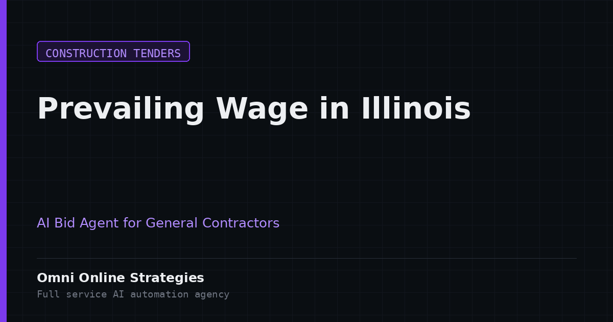 AI Bid Agent That Flags Prevailing Wage Building Projects in Illinois