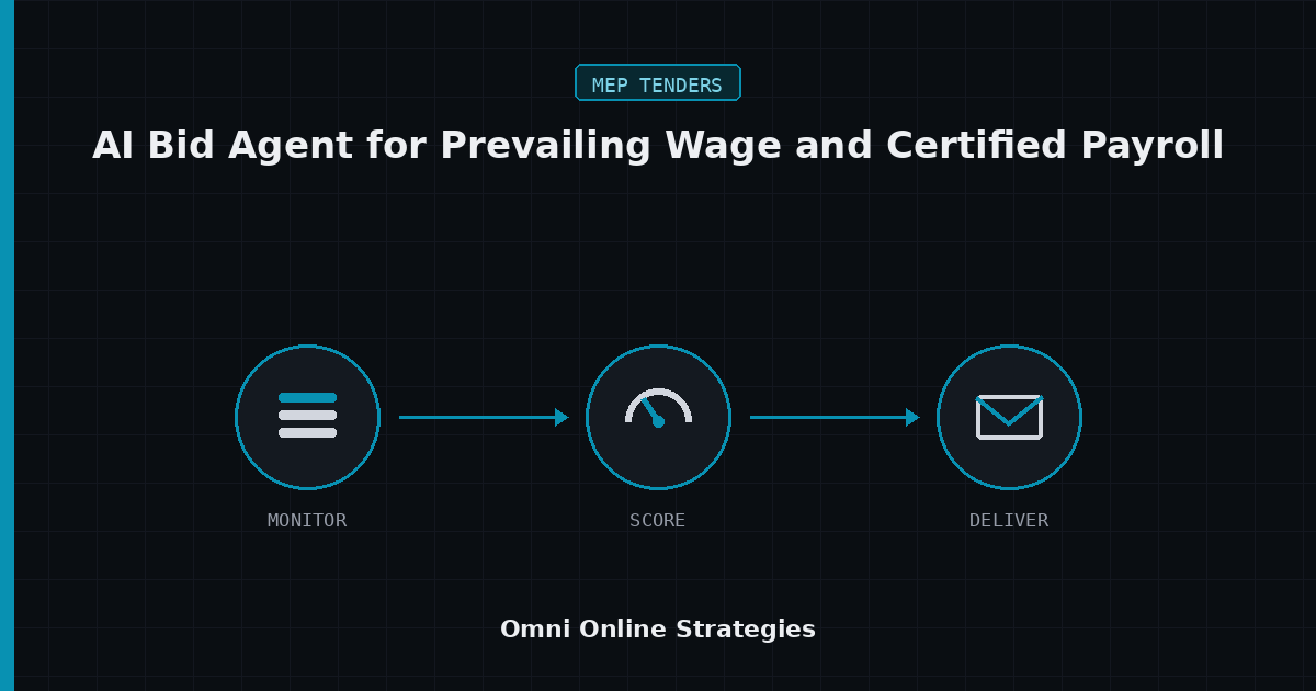 AI Bid Agent That Flags Prevailing Wage and Certified Payroll Terms on MEP Public Work