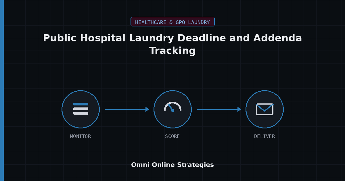 AI Bid Agent for Public Hospital Laundry Bid Deadline and Addenda Tracking