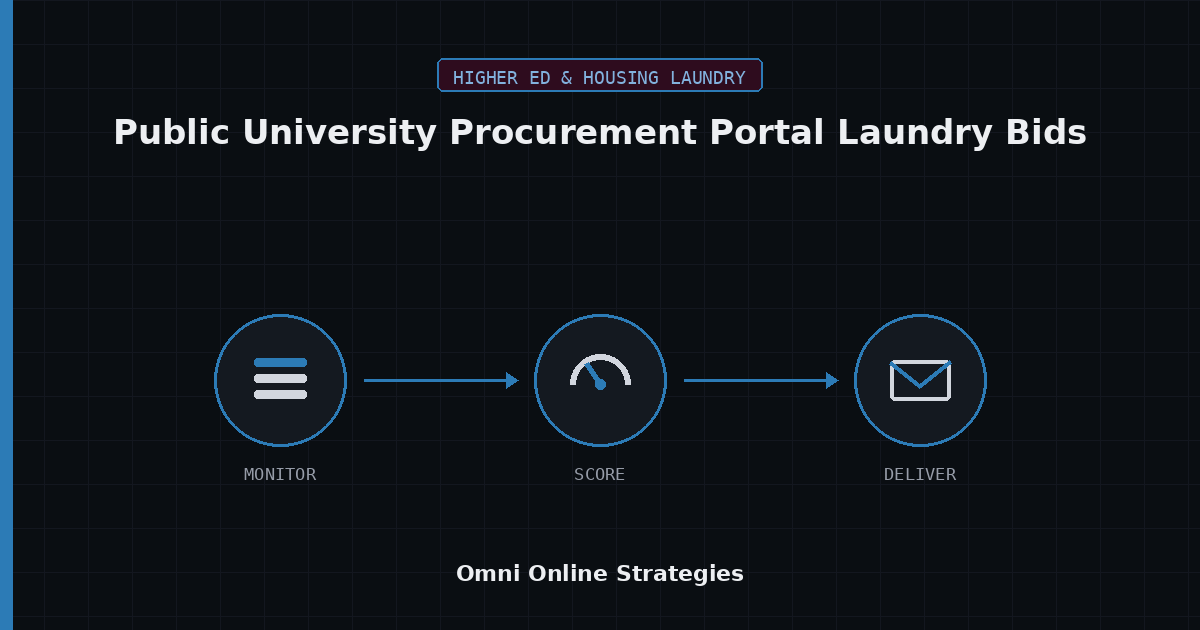 AI Bid Agent for Public University Procurement Portal Laundry Bids