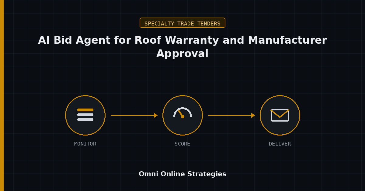 AI Bid Agent That Reads Roof Warranty and Manufacturer Approval Terms in Bid Packages