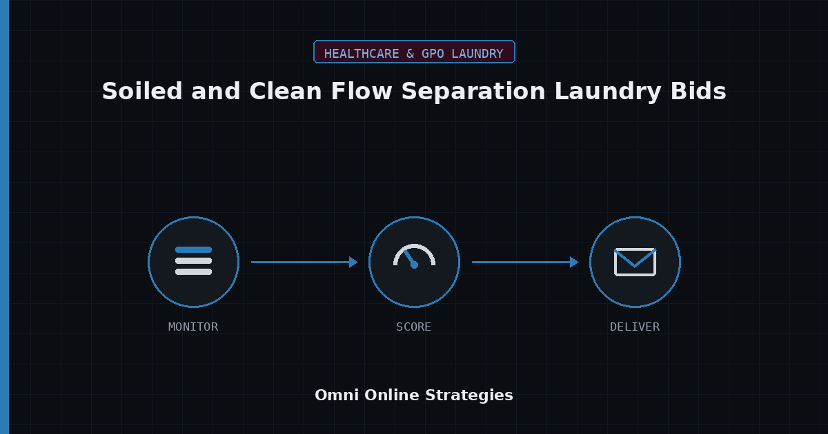 AI Bid Agent for Soiled and Clean Flow Separation Laundry Bids