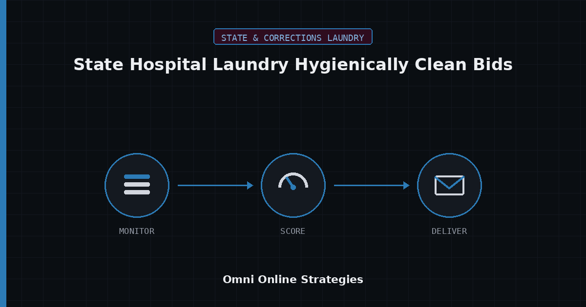 AI Bid Agent for State Hospital Laundry Hygienically Clean Processing Bids