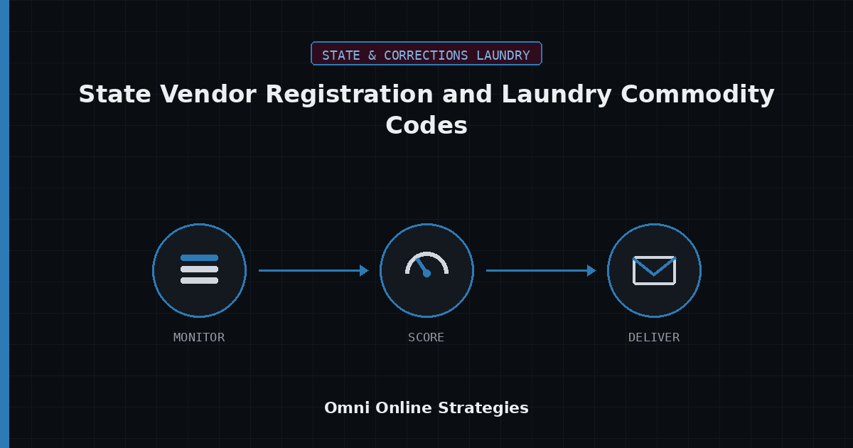AI Bid Agent for State Vendor Registration and Laundry Commodity Codes