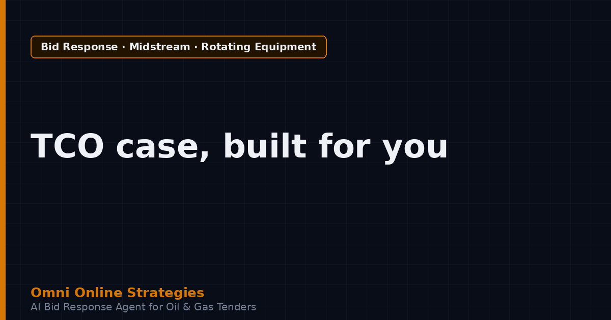 AI Bid Agent That Builds Total Cost of Ownership Cases for Compressor Tenders