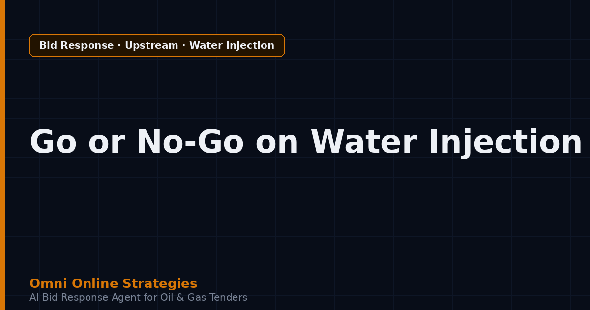 AI Bid Agent That Scores Go or No-Go on Water Injection Equipment Tenders