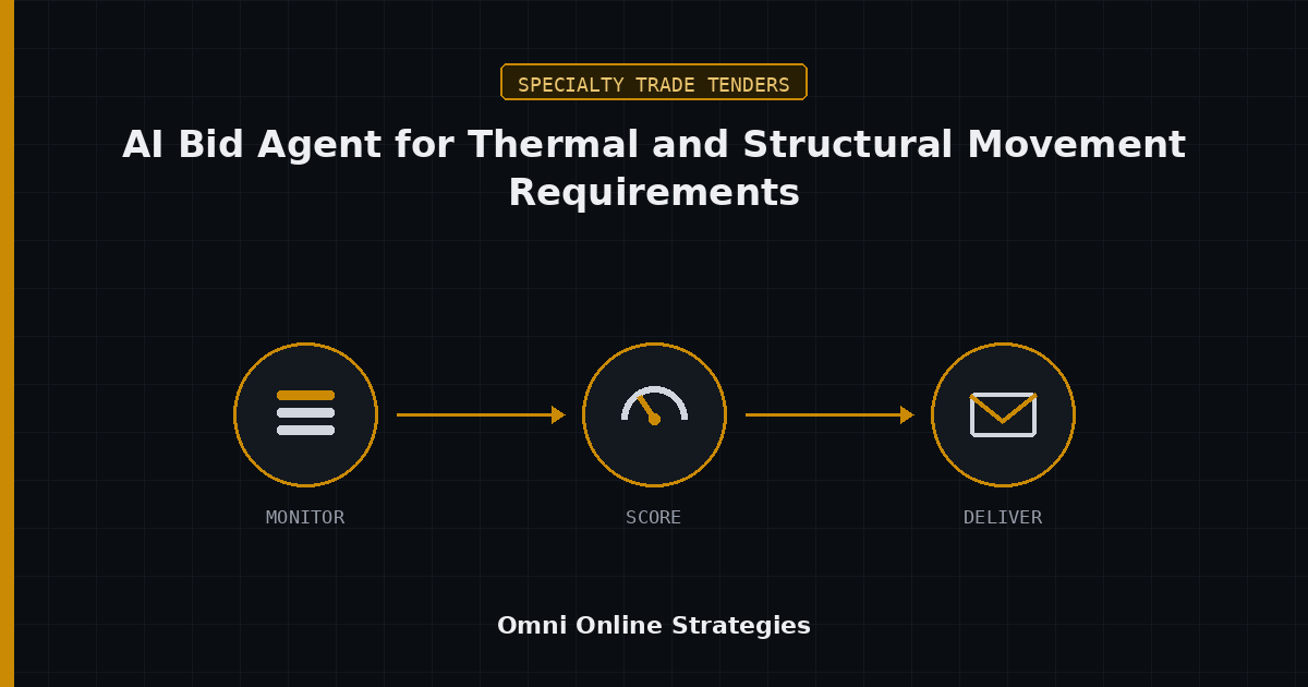 AI Bid Agent That Catches Thermal and Structural Movement Requirements in Glazing Specs