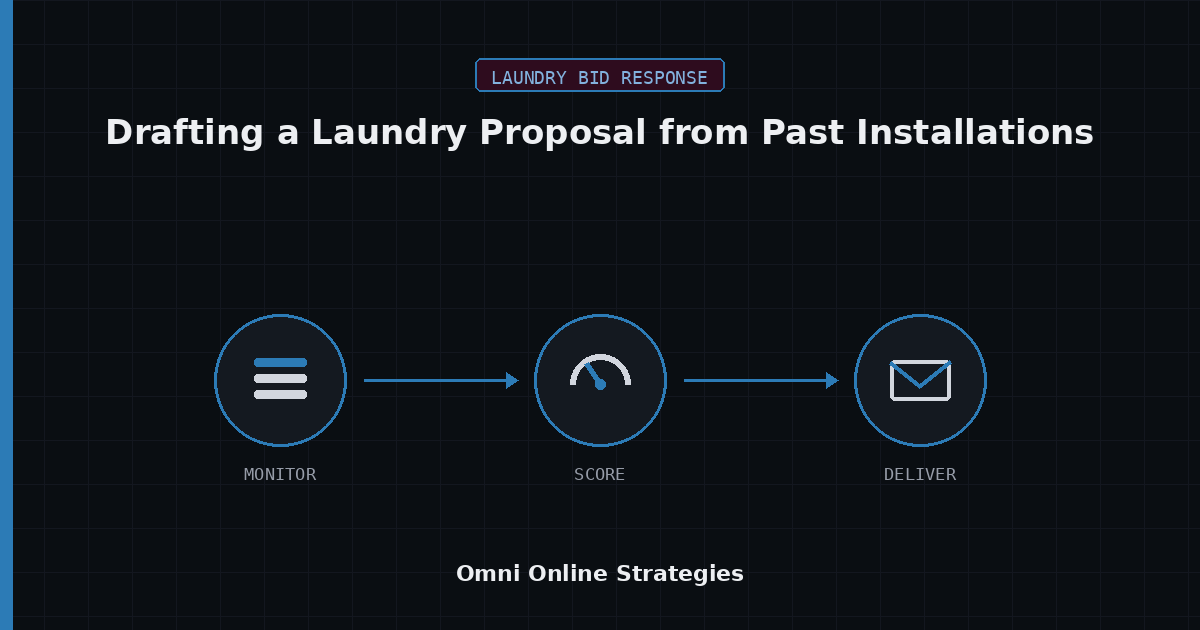 AI Bid Response Agent for Drafting a Laundry Equipment Proposal from Past Installations
