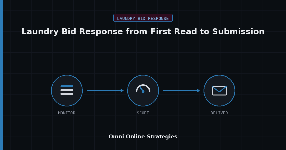 AI Bid Response Agent for Laundry Bid Response from First Read to Submission