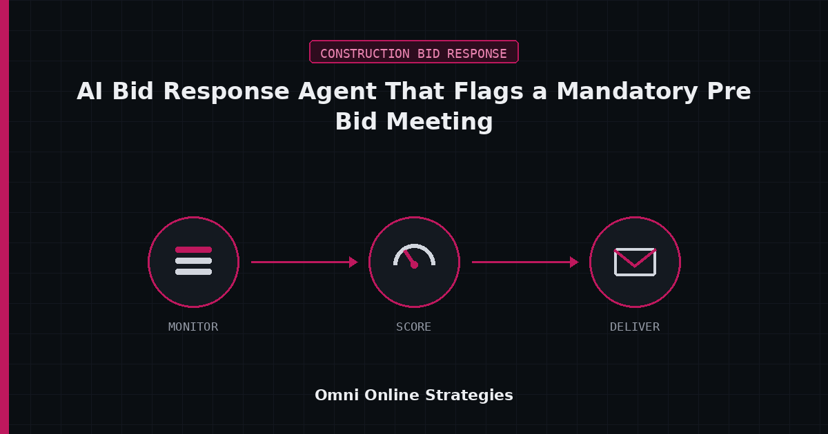 AI Bid Response Agent That Flags a Mandatory Pre Bid Meeting Before the Bid Is Voided