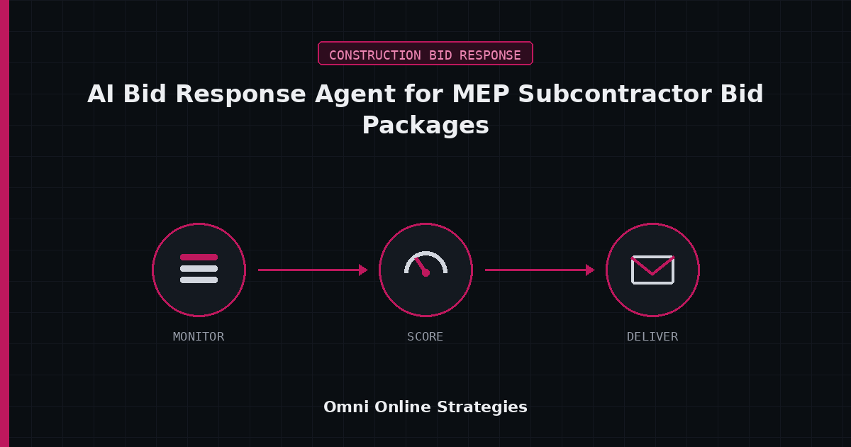 AI Bid Response Agent for MEP Subcontractor Bid Packages