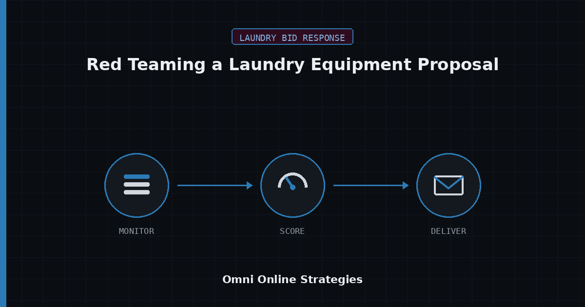 AI Bid Response Agent for Red Teaming a Laundry Equipment Proposal