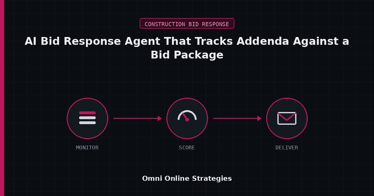 AI Bid Response Agent That Tracks Addenda Against a Bid Package Before the Deadline