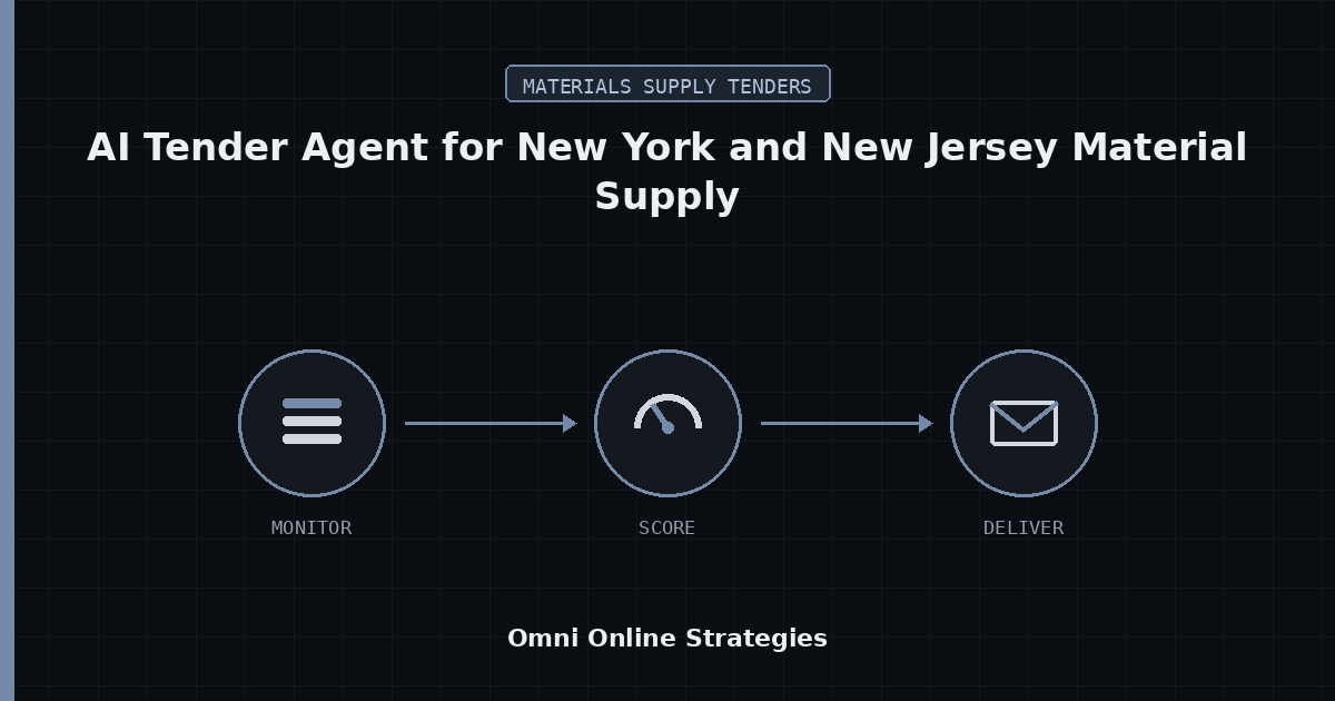 AI Tender Agent for New York and New Jersey Material Supply Public Work