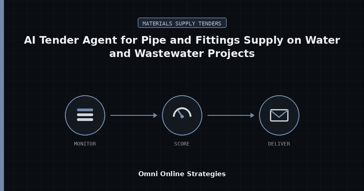 AI Tender Agent for Pipe and Fittings Supply on Water and Wastewater Projects