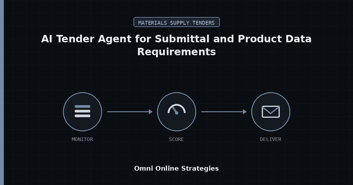 AI Tender Agent That Reads Submittal and Product Data Requirements in Material Packages